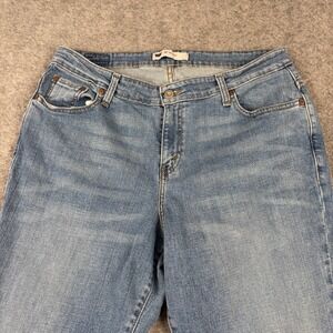 Levi 580 Bootcut Jeans‎ Womens 16W M Blue Denim Stretch Mid Rise Cowgirl Western